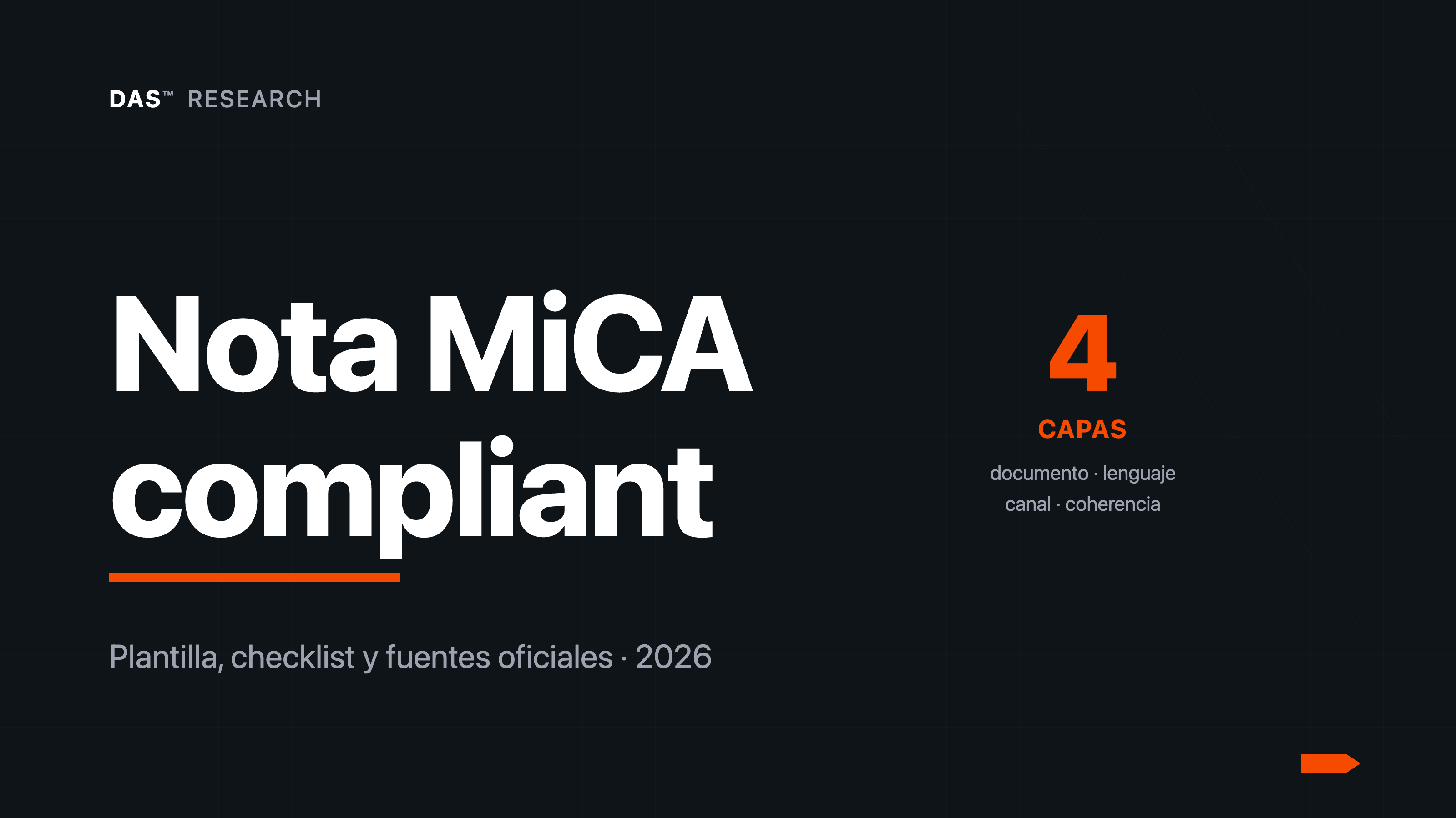 Nota de prensa MiCA-compliant: cómo redactarla en 2026